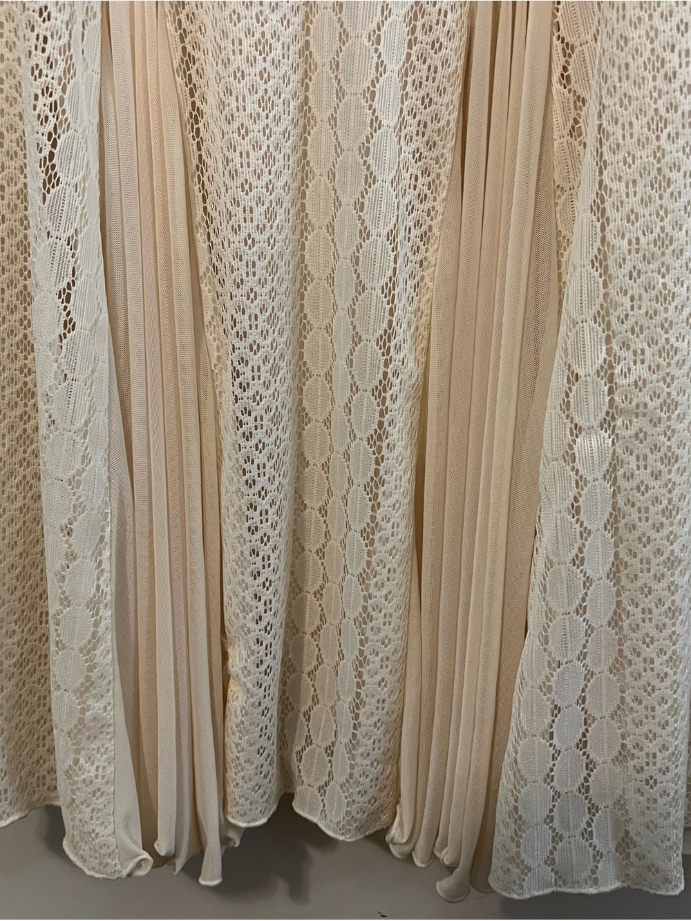Ivory Lace Fringe Maxi Dress - Picture 3 of 9